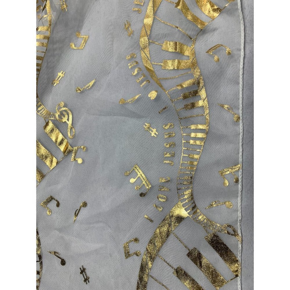 Women's Musical Lightweight Scarf - Picture 4 of 5